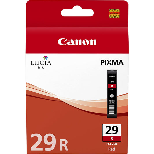 Canon PGI29R Red Standard Capacity Ink Cartridge 36ml - 4878B001 - NWT FM SOLUTIONS - YOUR CATERING WHOLESALER