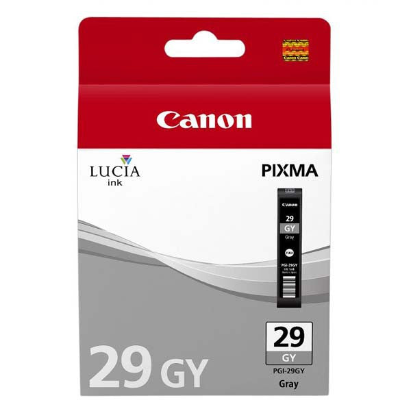 Canon PGI29GY Grey Standard Capacity Ink Cartridge 36ml - 4871B001 - NWT FM SOLUTIONS - YOUR CATERING WHOLESALER