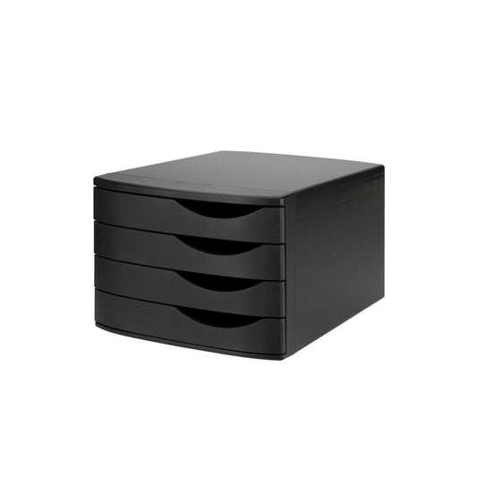 Jalema Resolution 4 Drawer Set Closed Black - J26863BLK - NWT FM SOLUTIONS - YOUR CATERING WHOLESALER