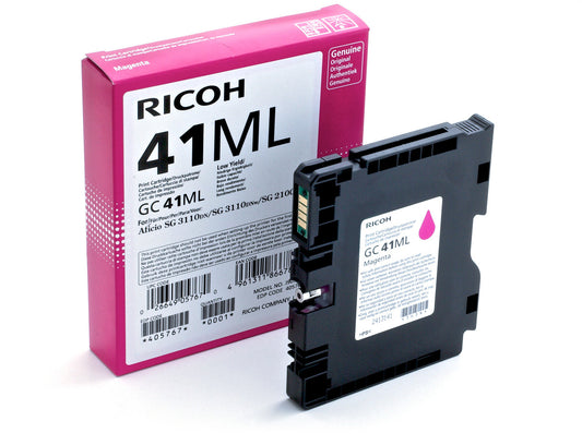 Ricoh GC41ML Magenta Standard Capacity Gel Ink Cartridge 600 pages - 405767 - NWT FM SOLUTIONS - YOUR CATERING WHOLESALER