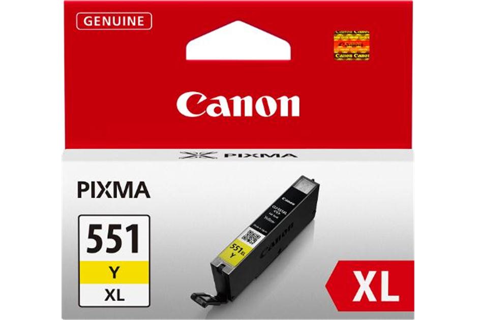 Canon CLI551XLY Yellow High Yield Ink Cartridge 11ml - 6446B001 - NWT FM SOLUTIONS - YOUR CATERING WHOLESALER