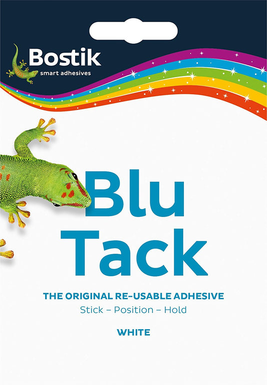 Bostik Blu Tack Mastic Adhesive Non-toxic White (Pack 12) - 30803836 - NWT FM SOLUTIONS - YOUR CATERING WHOLESALER