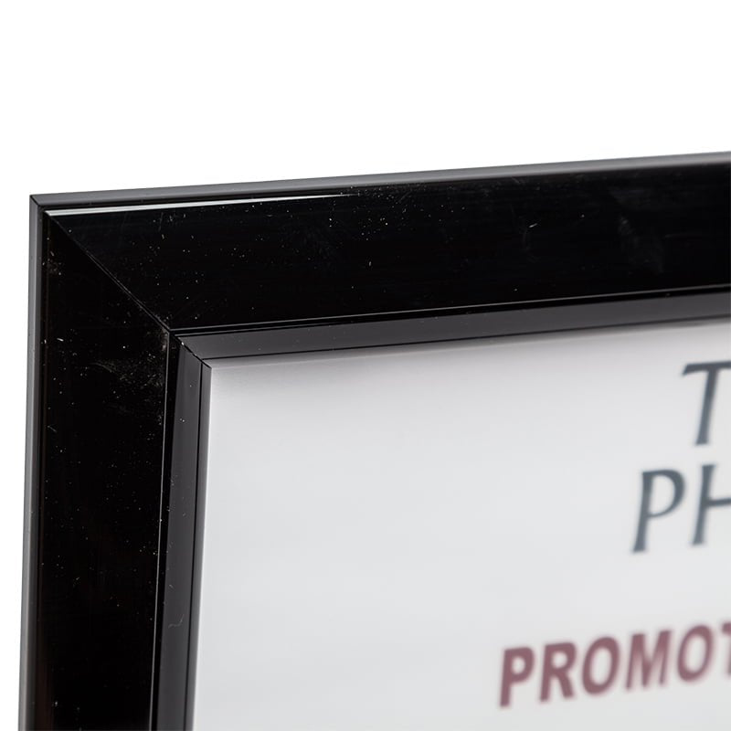 Hampton Frames Promote It A4 Non Glass Frame Black Aluminium PAPFA4BBLK