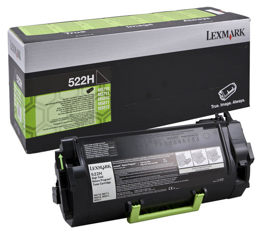 Lexmark 522H Black Toner Cartridge 25K pages - 52D2H00 - NWT FM SOLUTIONS - YOUR CATERING WHOLESALER