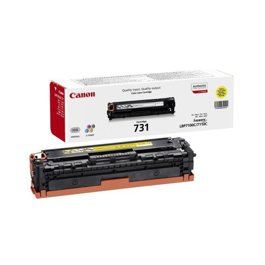 Canon 731Y Yellow Standard Capacity Toner Cartridge 1.5k pages - 6269B002 - NWT FM SOLUTIONS - YOUR CATERING WHOLESALER