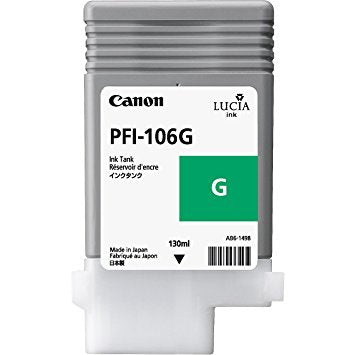 Canon PFI106G Green Standard Capacity Ink Cartridge 130ml - 6628B001 - NWT FM SOLUTIONS - YOUR CATERING WHOLESALER