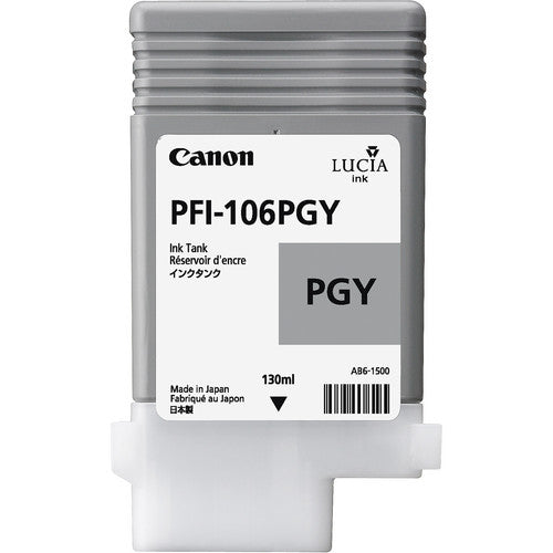 Canon PFI106PGY Photo Grey Standard Capacity Ink Cartridge 130ml - 6631B001 - NWT FM SOLUTIONS - YOUR CATERING WHOLESALER