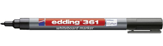 edding 361 Whiteboard Marker Bullet Tip 1mm Line Black (Pack 10) - 4-361001 - NWT FM SOLUTIONS - YOUR CATERING WHOLESALER