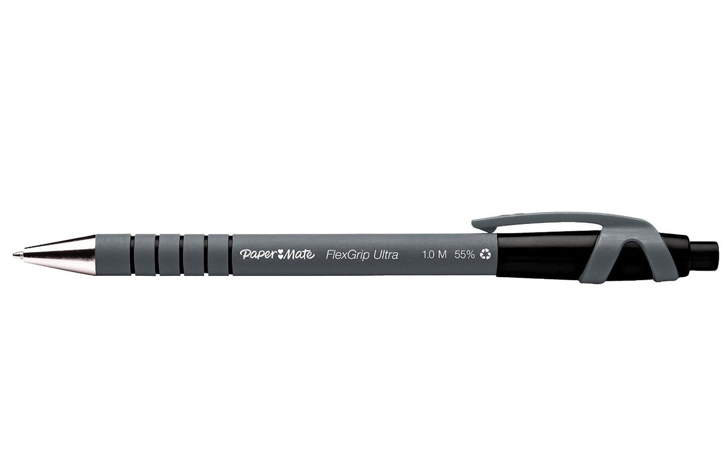 Paper Mate Flexgrip Ultra Retractable Ballpoint Pen 1.0mm Tip 0.5mm Line Black (Pack 36) - 1910073 - NWT FM SOLUTIONS - YOUR CATERING WHOLESALER