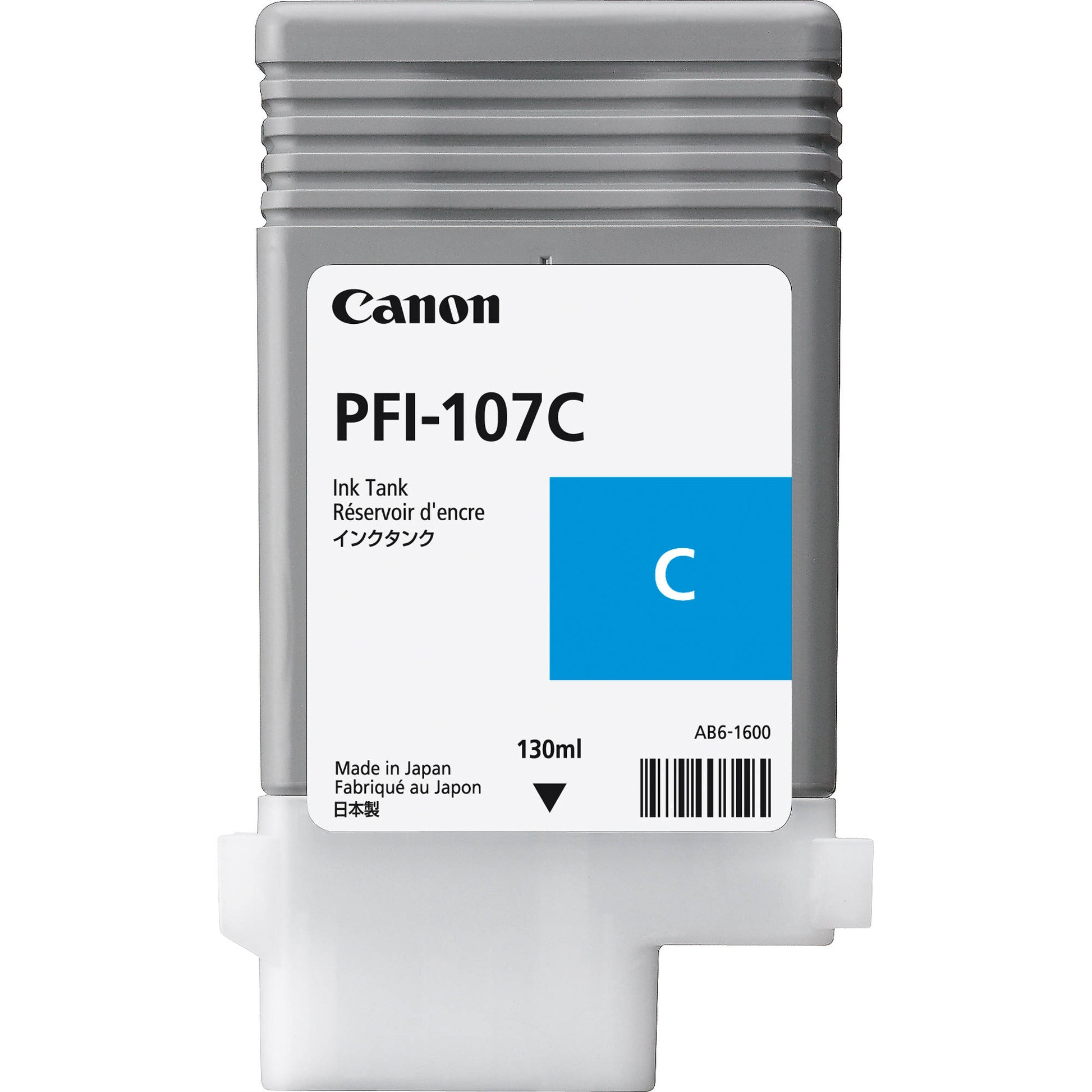 Canon PFI107C Cyan Standard Capacity Ink Cartridge 130ml - 6706B001 - NWT FM SOLUTIONS - YOUR CATERING WHOLESALER