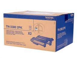 Brother Black Toner Cartridge Twinpack 2 x 8k pages (Pack 2) - TN3380TWIN - NWT FM SOLUTIONS - YOUR CATERING WHOLESALER