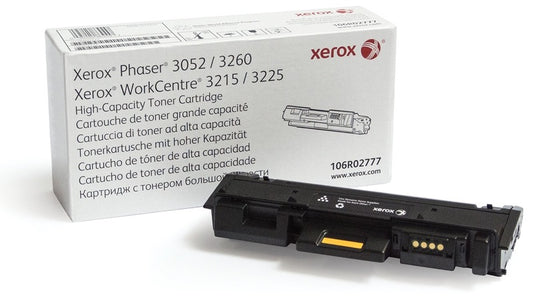 Xerox Black High Capacity Toner Cartridge 3k pages for P3260 WC3225 - 106R02777 - NWT FM SOLUTIONS - YOUR CATERING WHOLESALER