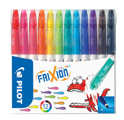 Pilot FriXion Colours Felt Tip Colouring Pens Assorted Colours (Pack 12) - 220300120 - NWT FM SOLUTIONS - YOUR CATERING WHOLESALER