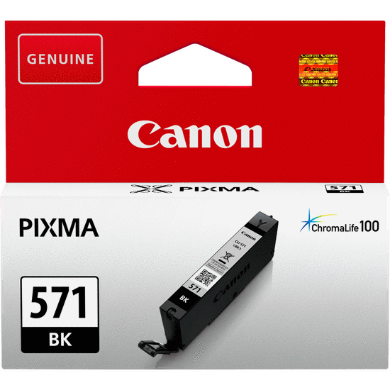 Canon CLI571BK Black Standard Capacity Ink Cartridge 7ml - 0385C001 - NWT FM SOLUTIONS - YOUR CATERING WHOLESALER