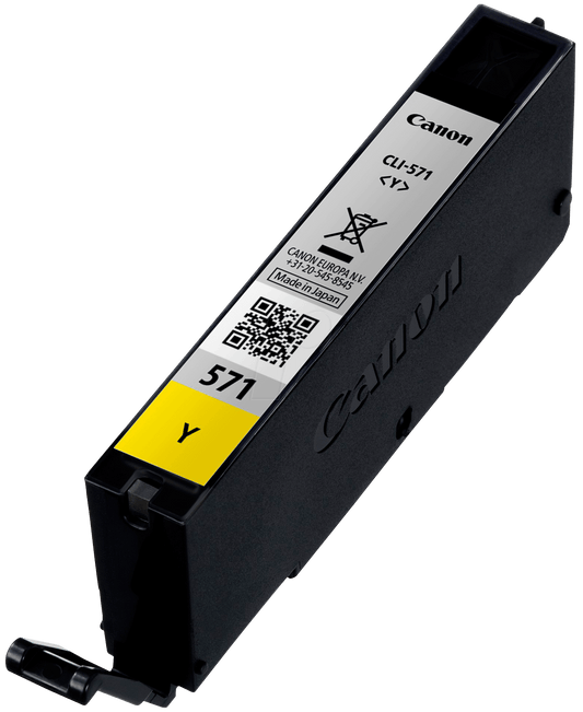 Canon CLI571Y Yellow Standard Capacity Ink Cartridge 7ml - 0388C001 - NWT FM SOLUTIONS - YOUR CATERING WHOLESALER