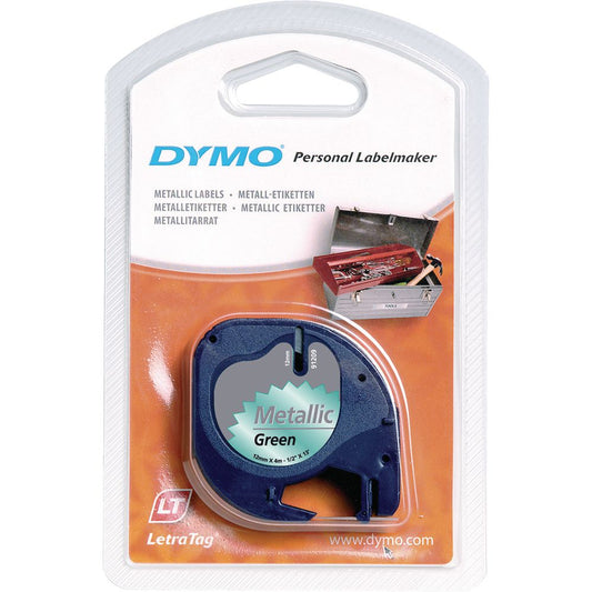 Dymo LetraTag Label Tape Fabric Iron-On 12mmx2m Black on White - S0718850 - NWT FM SOLUTIONS - YOUR CATERING WHOLESALER