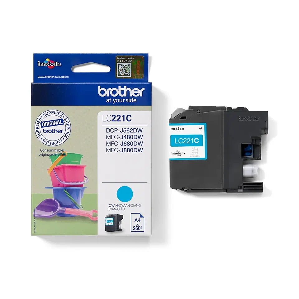 Brother Cyan Ink Cartridge 4ml - LC221C