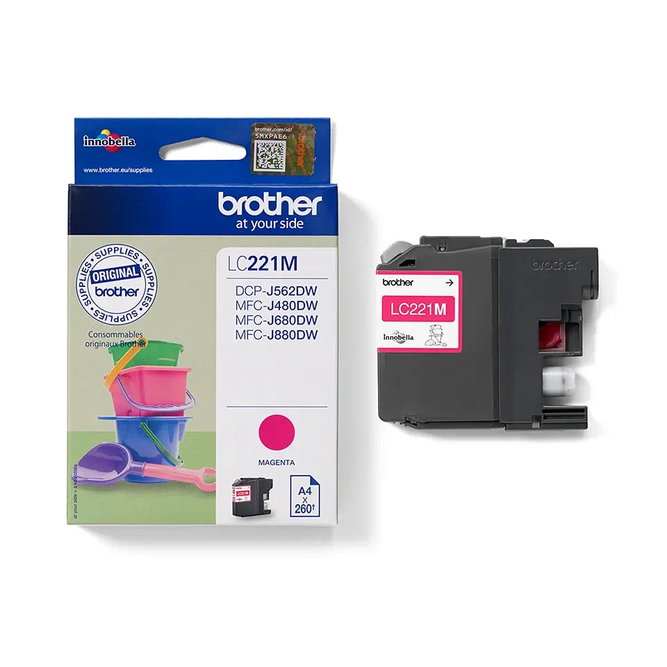 Brother Magenta Ink Cartridge 4ml - LC221M