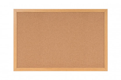 Bi-Office Earth-It Cork Noticeboard Oak Wood Frame 900x600mm - SF132001233 - NWT FM SOLUTIONS - YOUR CATERING WHOLESALER