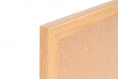 Bi-Office Earth-It Cork Noticeboard Oak Wood Frame 900x600mm - SF132001233