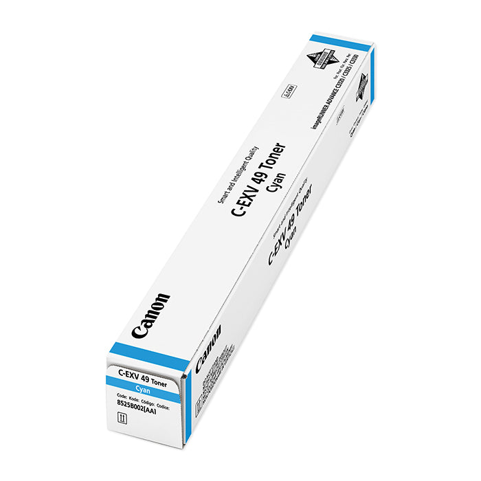 Canon EXV49C Cyan Standard Capacity Toner Cartridge 19k pages - 8525B002 - NWT FM SOLUTIONS - YOUR CATERING WHOLESALER