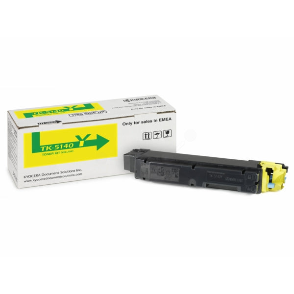 Kyocera TK5140Y Yellow Toner Cartridge 5k pages - 1T02NRANL0 - NWT FM SOLUTIONS - YOUR CATERING WHOLESALER