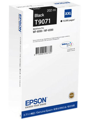 Epson T9071 Black Ink Cartridge 202ml - C13T907140 - NWT FM SOLUTIONS - YOUR CATERING WHOLESALER
