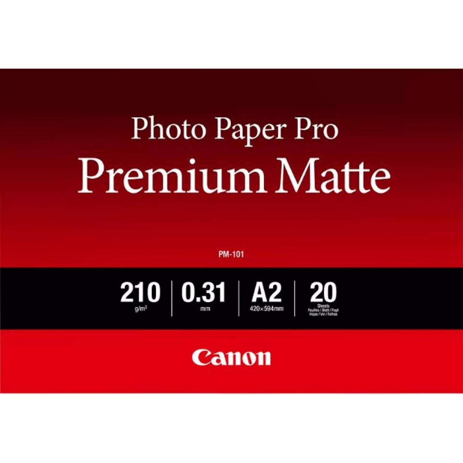 Canon PM-101 A2 Matte White Photo Paper - 8657B017 - NWT FM SOLUTIONS - YOUR CATERING WHOLESALER