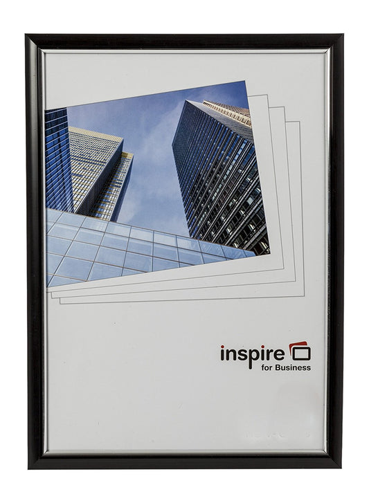 Photo Album Co Inspire For Business Certificate A4 Back Loader Black Frame - EASA4BKP - NWT FM SOLUTIONS - YOUR CATERING WHOLESALER