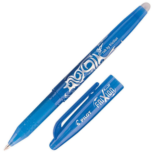 Pilot FriXion Ball Erasable Gel Rollerball Pen 0.7mm Tip 0.35mm Line Light Blue (Pack 12) - 224101210 - NWT FM SOLUTIONS - YOUR CATERING WHOLESALER