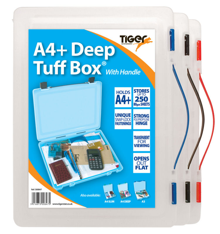 Tiger Tuff Box Polypropylene A4+ Deep Clear - 300847 - NWT FM SOLUTIONS - YOUR CATERING WHOLESALER