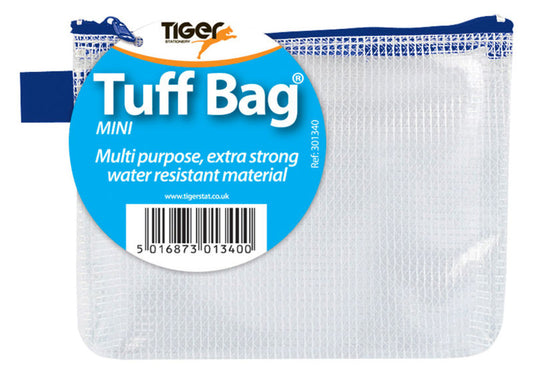 Tiger Tuff Bag Polypropylene Mini 500 Micron Clear with Assorted Colour Zips - 301340 - NWT FM SOLUTIONS - YOUR CATERING WHOLESALER