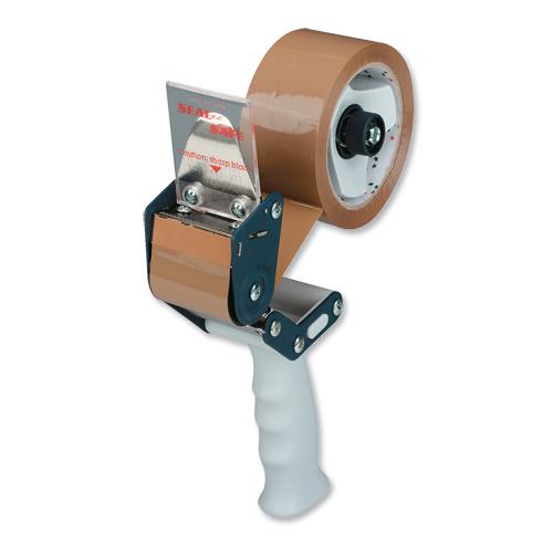 Pacplus Safety Handheld Tape Dispenser for 50mm Tapes Red - 264141924 - NWT FM SOLUTIONS - YOUR CATERING WHOLESALER