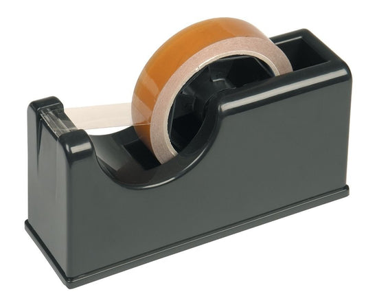 Pacplus Economy Desk Dispenser for 25mm Tapes Grey - PD326 - NWT FM SOLUTIONS - YOUR CATERING WHOLESALER