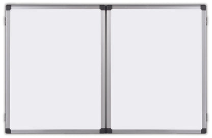Bi-Office Maya Trio Magnetic Lacquered Steel Whiteboard Aluminium Frame 1200x900mm - TR02020108170 - NWT FM SOLUTIONS - YOUR CATERING WHOLESALER