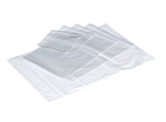 ValueX Grip Bags Plain 40mu 102x140mm Clear (Pack 1000) - 590006 - NWT FM SOLUTIONS - YOUR CATERING WHOLESALER