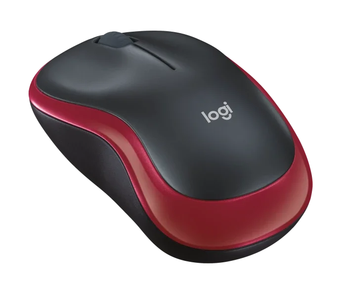 Logitech M185 Red Wireless Mouse