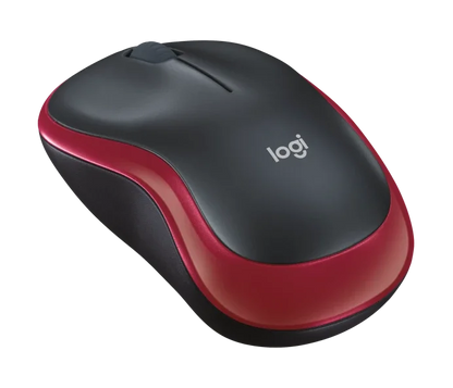 Logitech M185 Red Wireless Mouse
