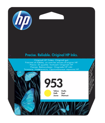 HP 953 Yellow Standard Capacity Ink Cartridge 10ml for HP OfficeJet Pro 8210/8710/8720/8730/8740 - F6U14AE - NWT FM SOLUTIONS - YOUR CATERING WHOLESALER