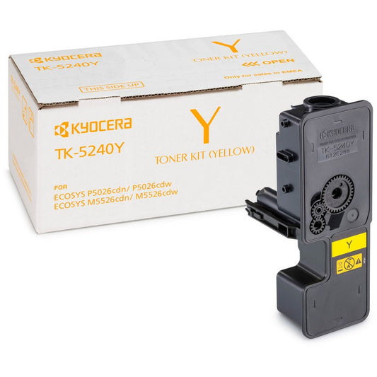 Kyocera TK5240Y Yellow Toner Cartridge 3k pages - 1T02R7ANL0 - NWT FM SOLUTIONS - YOUR CATERING WHOLESALER