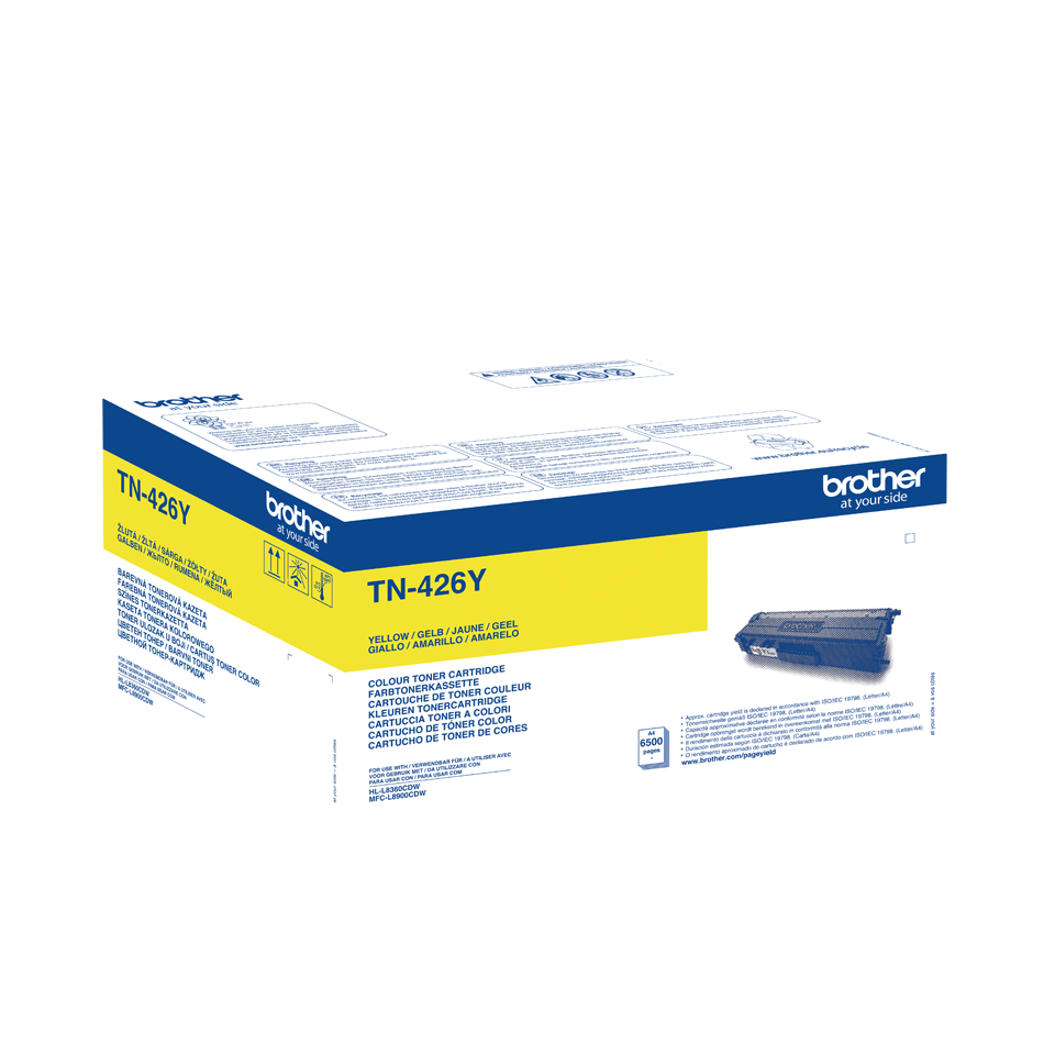 Brother Yellow Toner Cartridge 6.5k pages - TN426Y - NWT FM SOLUTIONS - YOUR CATERING WHOLESALER