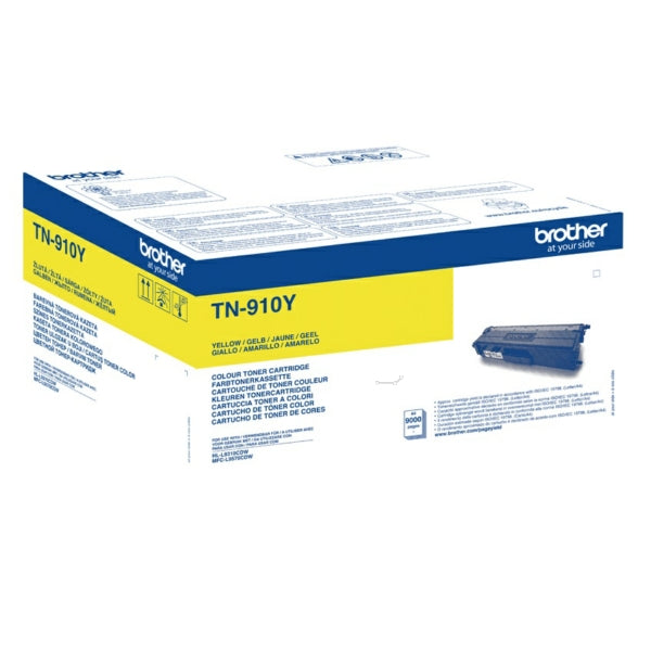 Brother Yellow Toner Cartridge 9k pages - TN910Y - NWT FM SOLUTIONS - YOUR CATERING WHOLESALER