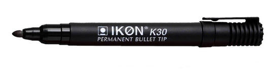 ValueX Permanent Marker Bullet Tip 2mm Line Black (Pack 10) - K30-01 - NWT FM SOLUTIONS - YOUR CATERING WHOLESALER