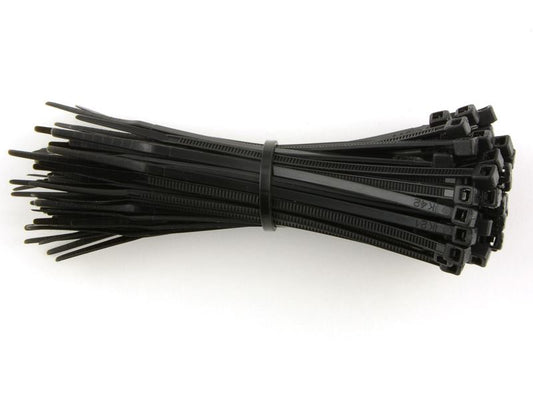 ValueX Cable Ties 100x2.5mm Black (Pack 100) - 4CAB100 - NWT FM SOLUTIONS - YOUR CATERING WHOLESALER