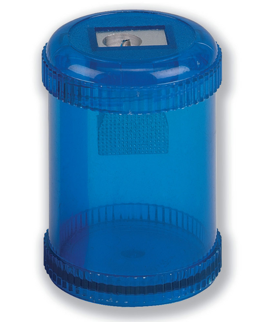 ValueX Single Hole Pencil Sharpener Plastic Barrel Blue (Pack 10) - 810000 - NWT FM SOLUTIONS - YOUR CATERING WHOLESALER