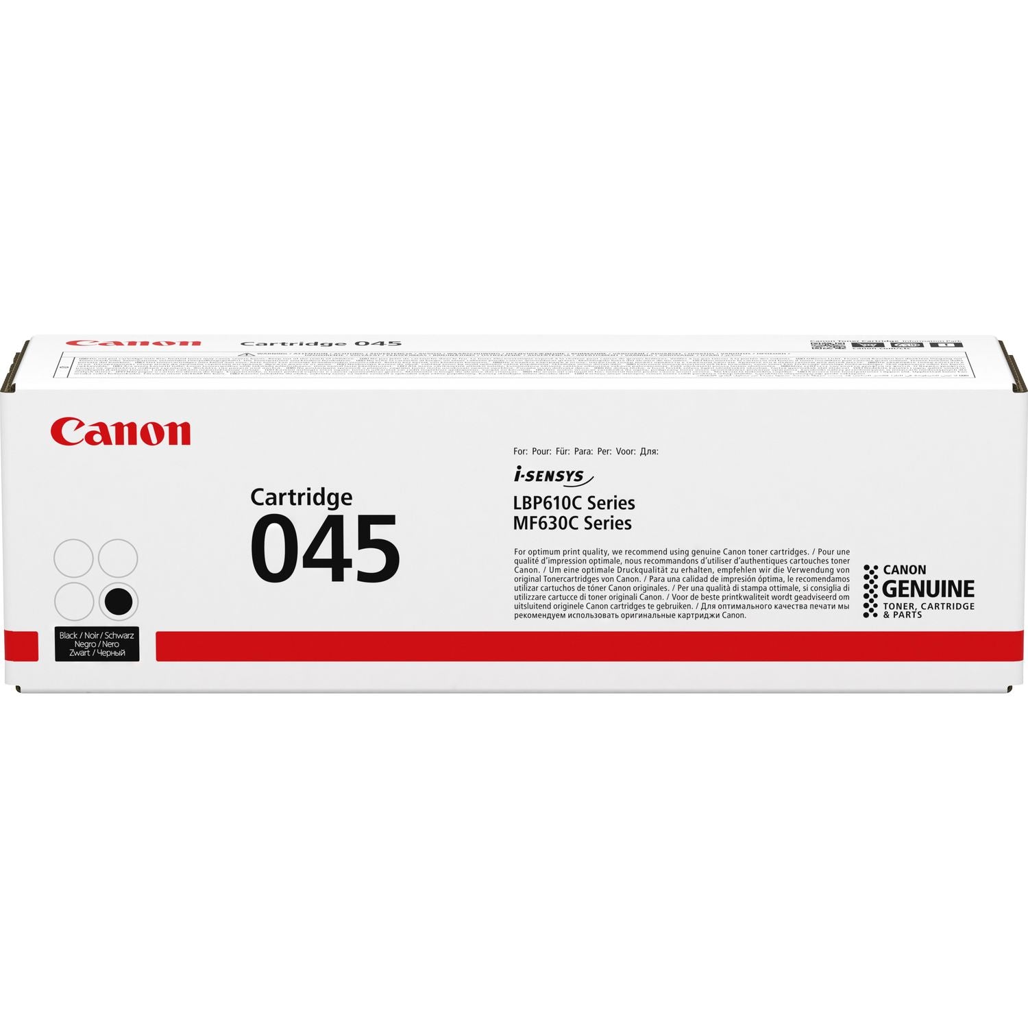 Canon 045BK Black Standard Capacity Toner Cartridge 1.4k pages - 1242C002 - NWT FM SOLUTIONS - YOUR CATERING WHOLESALER