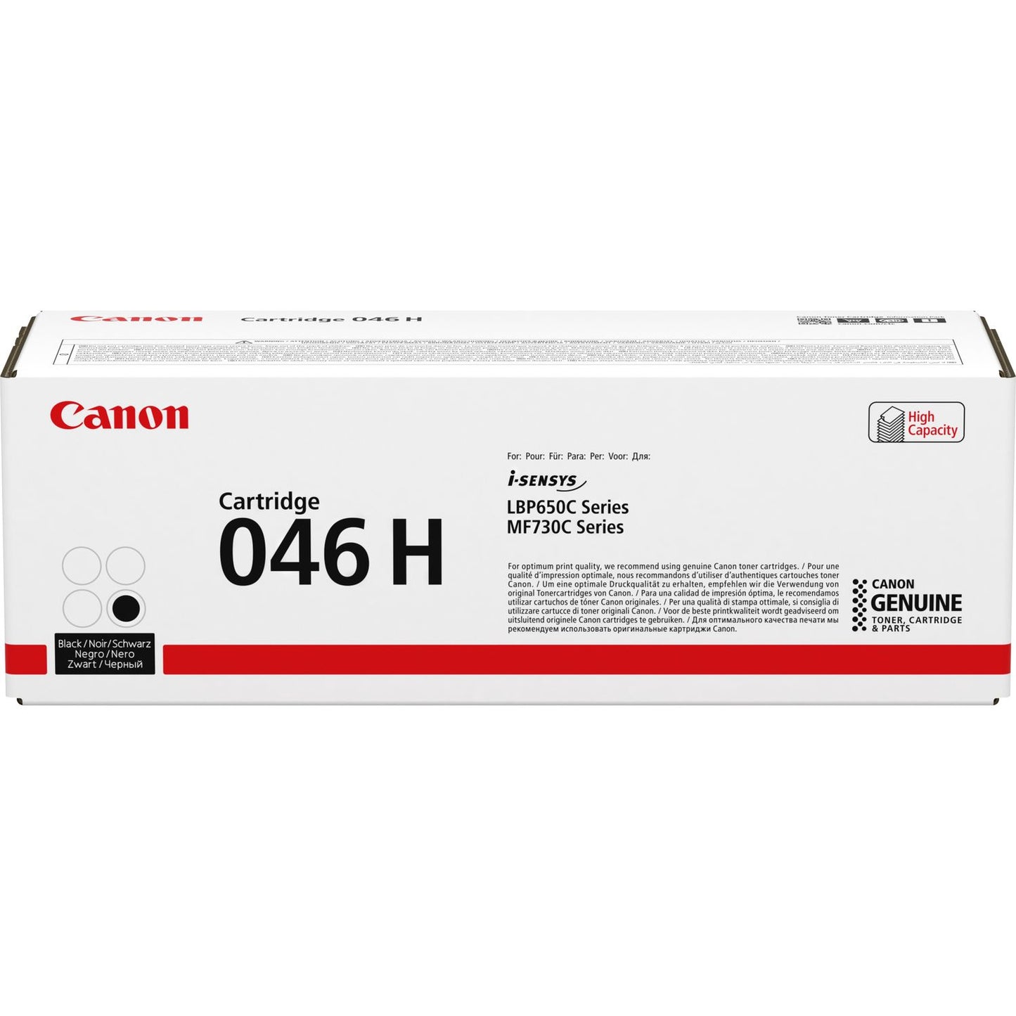 Canon 046HBK Black High Capacity Toner Cartridge 6.3k pages - 1254C002 - NWT FM SOLUTIONS - YOUR CATERING WHOLESALER