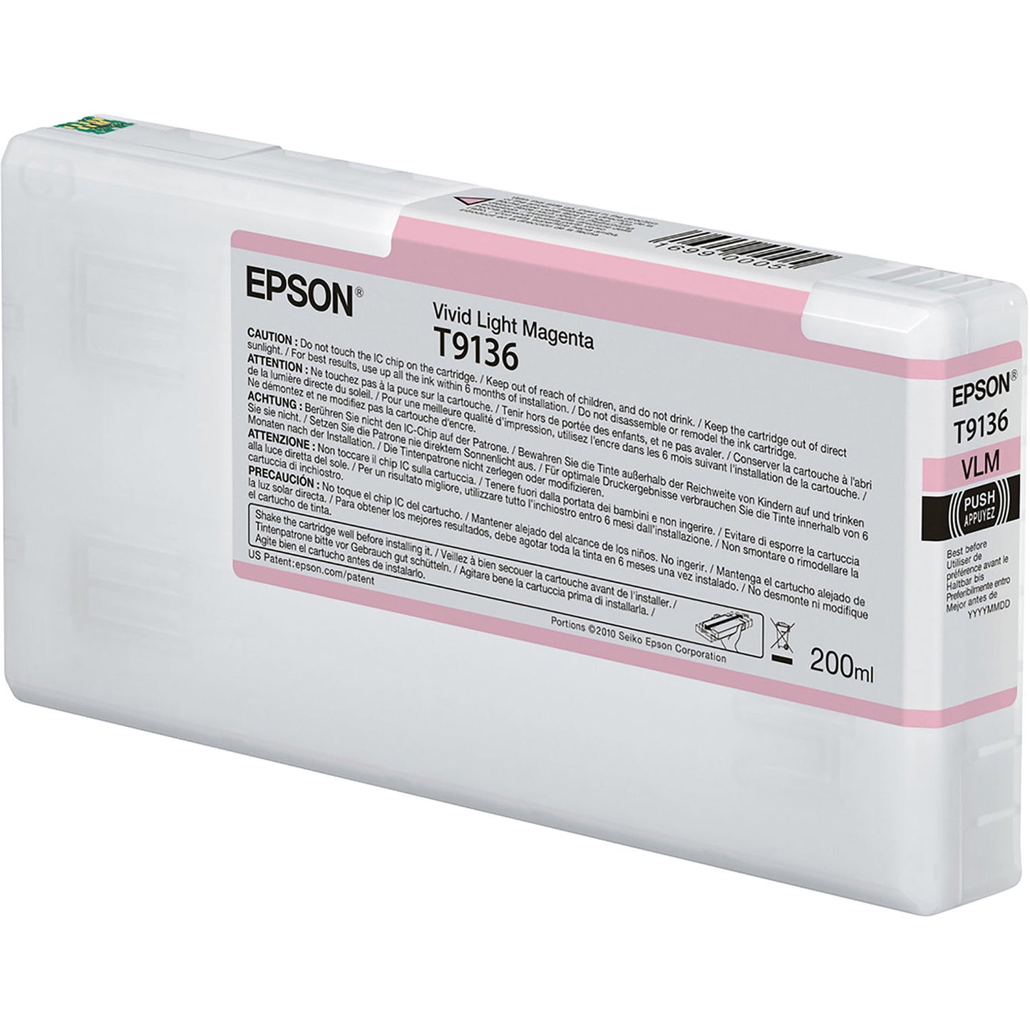 Epson T9136 Vivid Light Magenta Ink 200ml - C13T913600 - NWT FM SOLUTIONS - YOUR CATERING WHOLESALER