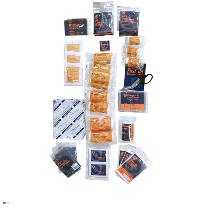 Blue Dot Standard BS8599-1 Medium First Aid Kit Refill - M10 - NWT FM SOLUTIONS - YOUR CATERING WHOLESALER