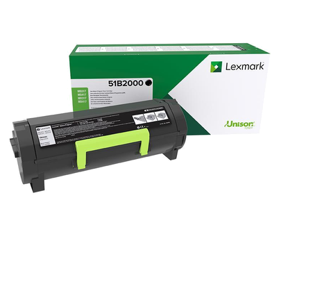 Lexmark Black Toner Cartridge 2.5K pages - 51B2000 - NWT FM SOLUTIONS - YOUR CATERING WHOLESALER